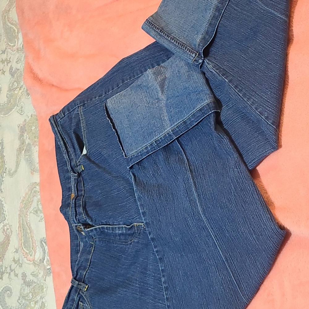 Cuffed Blue Jeans